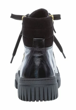 Gabor® Schnürstiefeletten, Glattleder, Reißverschluss, Für Damen SCHWARZ (GOLD) 6 Gabor® Schnürstiefeletten, Glattleder, Reißverschluss, Für Damen SCHWARZ (GOLD) – Bild 4