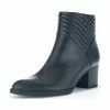Gabor® Glattleder Stiefelette Schwarz