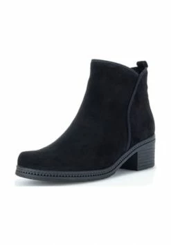 Gabor® Veloursleder Stiefelette Schwarz