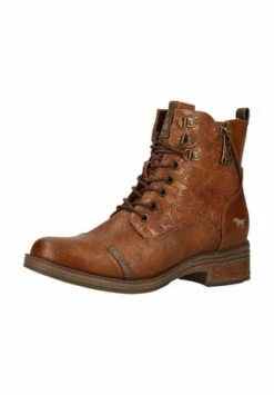 MUSTANG® Lederimitat Stiefelette Cognac