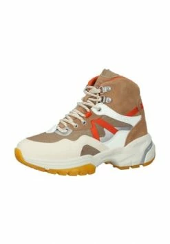 GANT Lederimitat/Nylon Stiefelette Braun/ Weiß