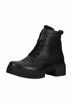 Waldläufer® Leder Stiefelette Schwarz