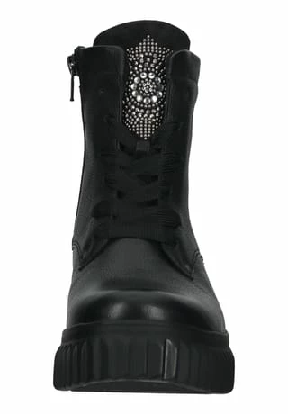 Waldläufer® Leder Stiefelette Schwarz 5 Waldläufer® Leder Stiefelette Schwarz – Bild 3