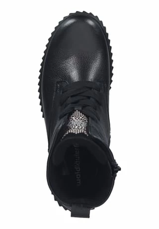 Waldläufer® Leder Stiefelette Schwarz 8 Waldläufer® Leder Stiefelette Schwarz – Bild 6