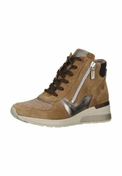 Waldläufer® Leder/Textil Stiefelette Walnut