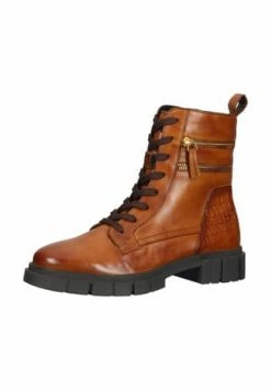 Bugatti Nappaleder Stiefelette Cognac