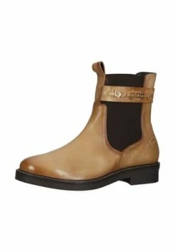 Bugatti Leder Stiefelette Beige