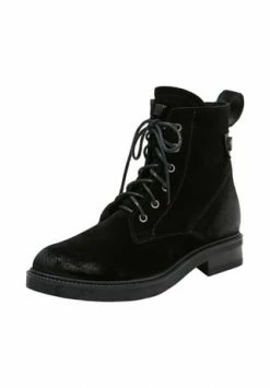 INUOVO Veloursleder Stiefelette Schwarz