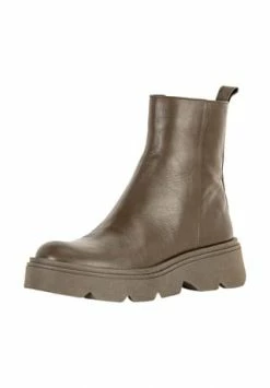 INUOVO Leder Stiefelette Khaki