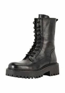 INUOVO Leder Stiefel Schwarz