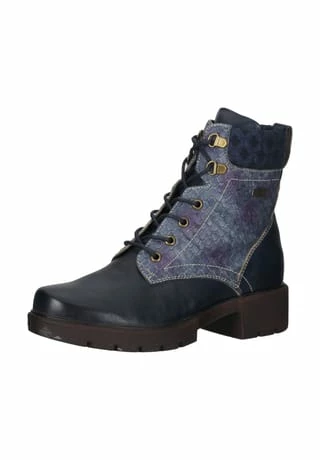 LAURA VITA® Leder/Textil Stiefelette Blau 3 LAURA VITA® Leder/Textil Stiefelette Blau