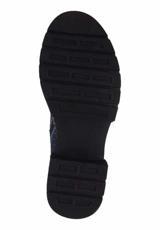 LAURA VITA® Leder/Textil Stiefelette Blau 9 LAURA VITA® Leder/Textil Stiefelette Blau – Bild 7