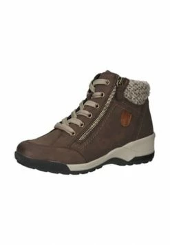 BAMA Lederimitat/Textil Stiefelette Dunkelbraun