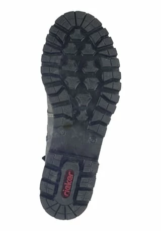 Rieker Lederimitat Stiefelette Grau/ Schwarz 9 Rieker Lederimitat Stiefelette Grau/ Schwarz – Bild 7