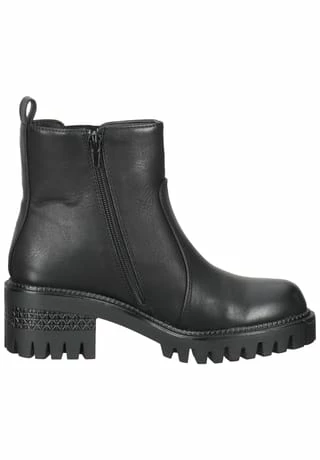 Rieker Lederimitat Stiefelette Schwarz 6 Rieker Lederimitat Stiefelette Schwarz – Bild 4