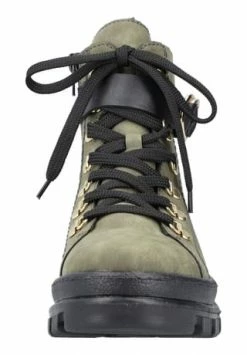 Rieker Lederimitat Stiefelette Grün/ Schwarz 11 Rieker Lederimitat Stiefelette Grün/ Schwarz -Gabor Shop unnamed file 2380
