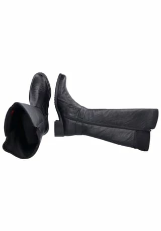 Rieker Lederimitat Stiefel Schwarz 8 Rieker Lederimitat Stiefel Schwarz – Bild 6