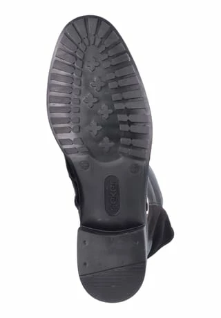 Rieker Lederimitat Stiefel Schwarz 9 Rieker Lederimitat Stiefel Schwarz – Bild 7