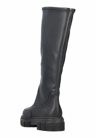 Rieker Lederimitat/Textil Stiefel Schwarz 7 Rieker Lederimitat/Textil Stiefel Schwarz – Bild 5