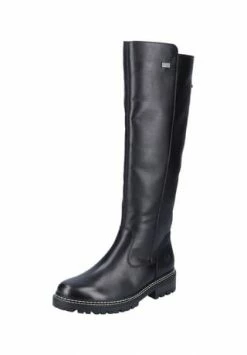 Remonte® Glattleder Stiefel Schwarz