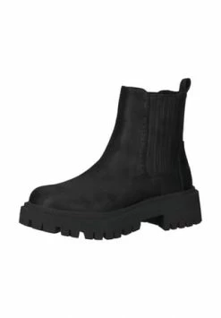 BULLBOXER Lederimitat/Textil Stiefelette Schwarz