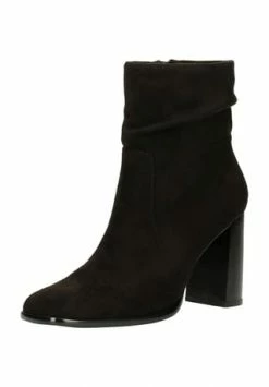 BULLBOXER Stiefeletten, Trichterabsatz, Wildleder-Optik, Für Damen 6T BLACK