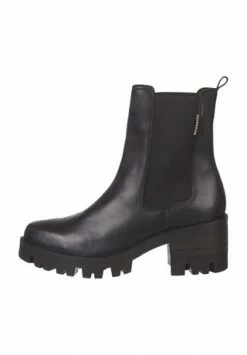 BULLBOXER Chelsea Boots, Glattleder, Blockabsatz, Für Damen _BRWNTD70