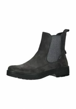 Legero Veloursleder/Textil Stiefelette Dunkelgrau