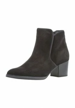 Gabor® Stiefeletten, Veloursleder, Für Damen SCHWARZ (MICRO)