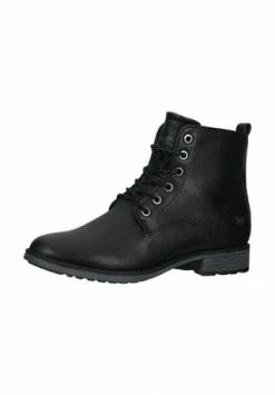 MUSTANG® Lederimitat Stiefelette Schwarz