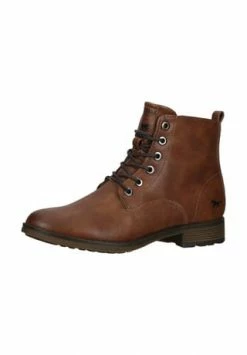 MUSTANG® Lederimitat Stiefelette Cognac