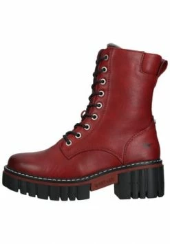 MUSTANG® Lederimitat Stiefelette Rot -Gabor Shop unnamed file 387