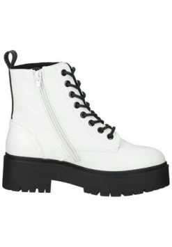 BULLBOXER Lederimitat Stiefelette Weiß/ Schwarz -Gabor Shop unnamed file 452