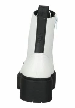 BULLBOXER Lederimitat Stiefelette Weiß/ Schwarz -Gabor Shop unnamed file 453