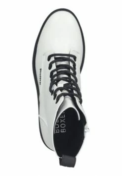 BULLBOXER Lederimitat Stiefelette Weiß/ Schwarz -Gabor Shop unnamed file 454