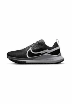 NIKE PERFORMANCE Trailrunning Schuhe REACT PEGASUS TRAIL 4 Flywire Damen Black-aura-dark Grey-wolf Grey