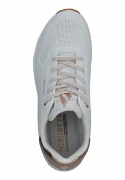 SKECHERS® Uno Sneaker "Shimmer Away", Dämpfend, Atmungsaktiv, Für Damen WHITE DURABUCK/ RO -Gabor Shop unnamed file 596